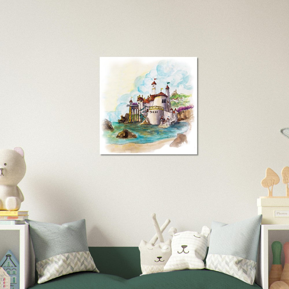 Erics Castle from Disneys The Little Mermaid - Premium Matte Paper Poster