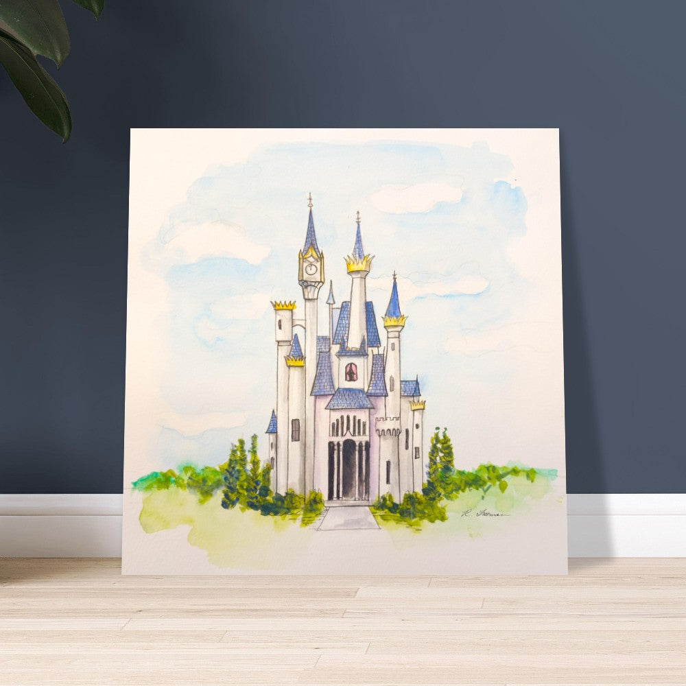 King Stefans Castle from Disneys Cinderella - Premium Poster Print