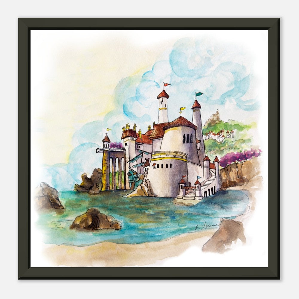 Erics Castle from Disneys The Little Mermaid - Classic Matte Paper Metal Framed Poster