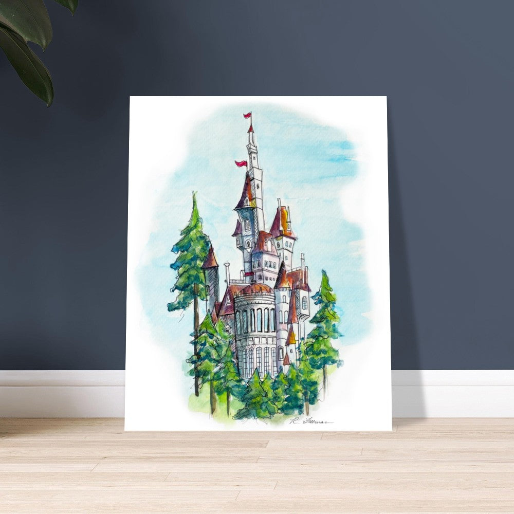 Beasts Castle from Disney - Premium Matte Paper Poster