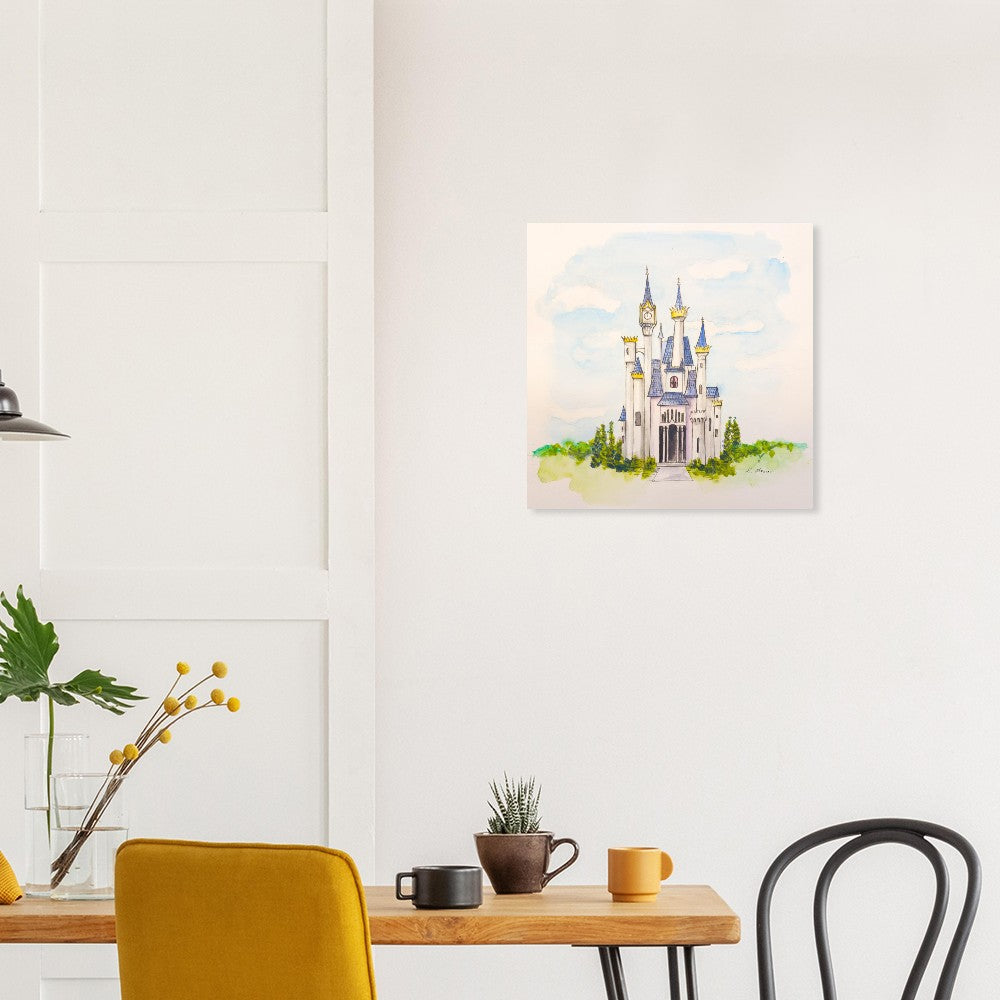 King Stefans Castle from Disneys Cinderella - Premium Poster Print