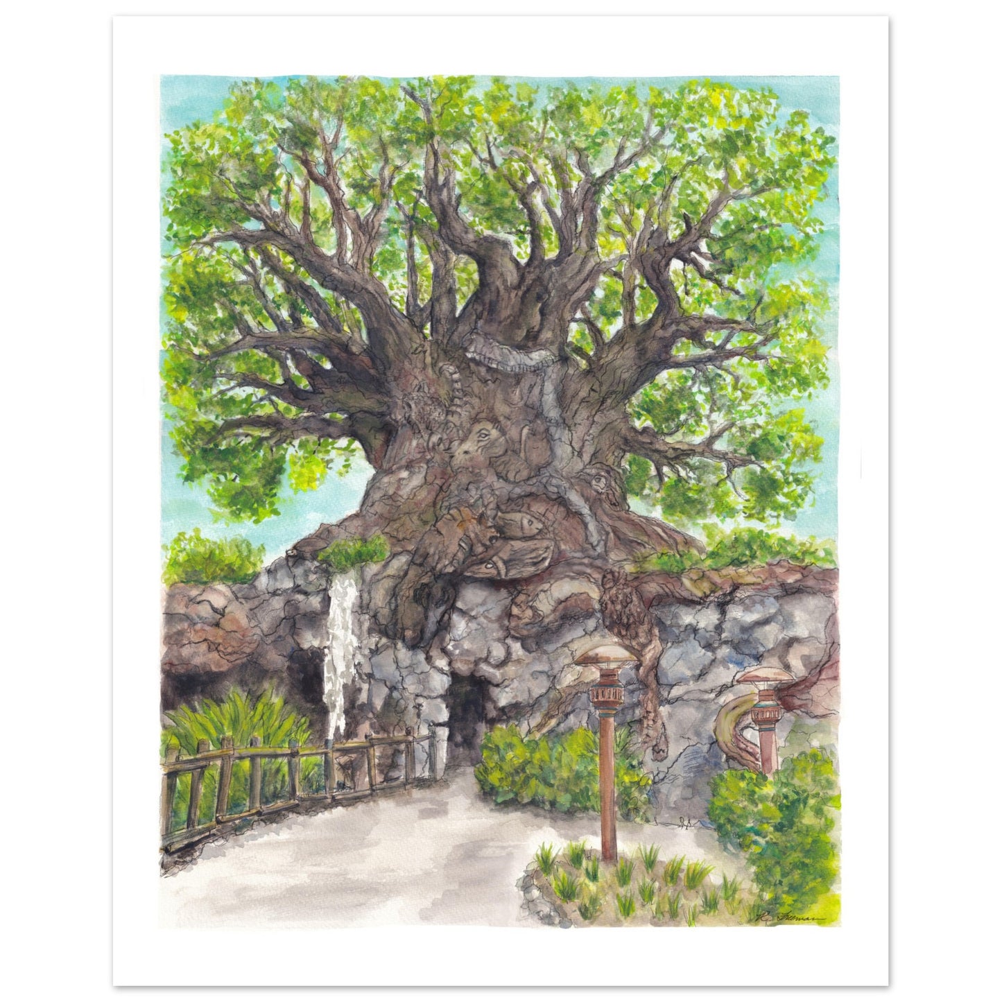 Tree of Life Watercolor Print