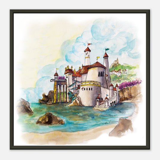 Erics Castle from Disneys The Little Mermaid - Classic Matte Paper Metal Framed Poster