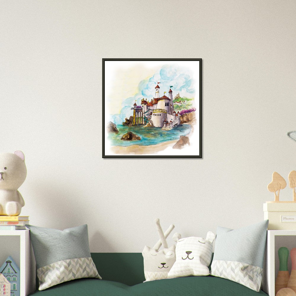 Erics Castle from Disneys The Little Mermaid - Classic Matte Paper Metal Framed Poster