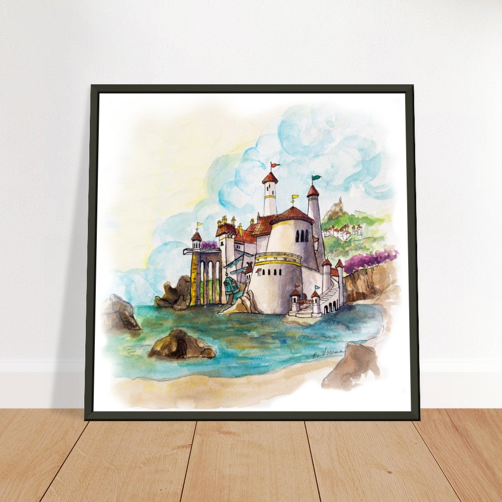 Erics Castle from Disneys The Little Mermaid - Classic Matte Paper Metal Framed Poster