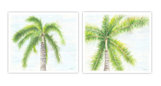 SET - Palm Tree Prints 24" x 32"