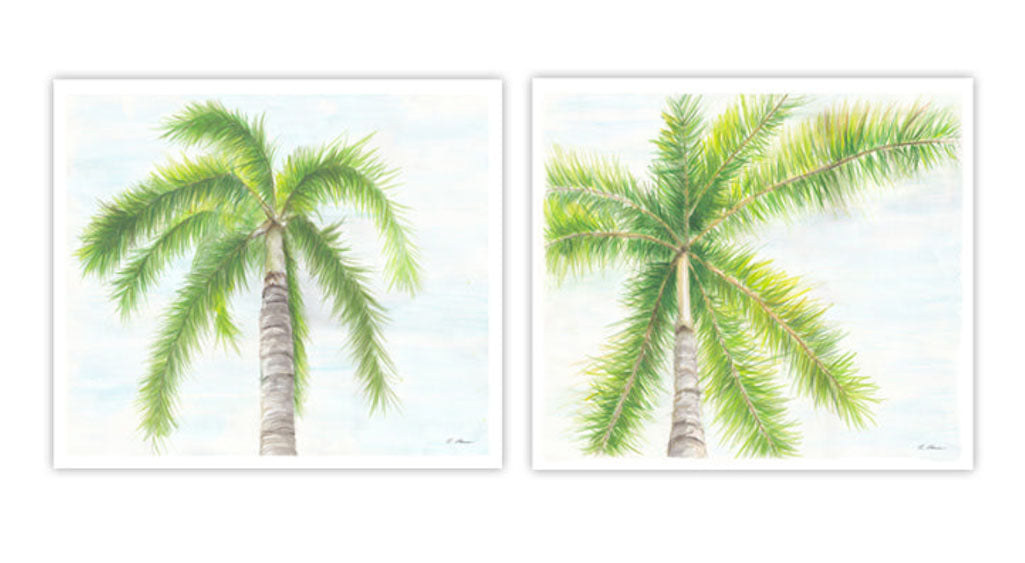 SET - Palm Tree Prints 24" x 32"