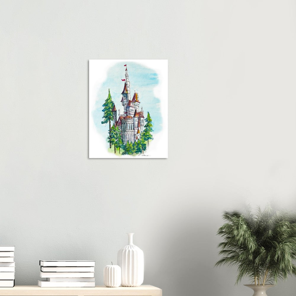 Beasts Castle from Disney - Premium Matte Paper Poster