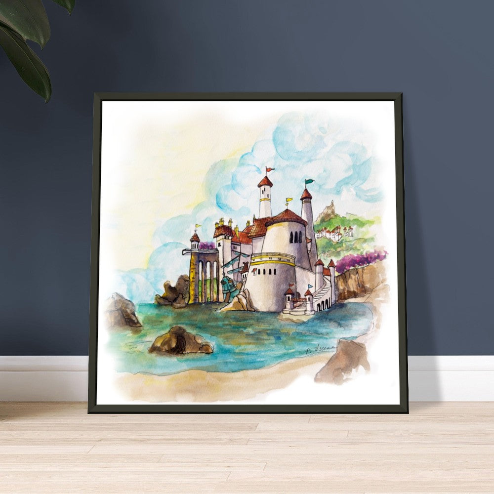 Erics Castle from Disneys The Little Mermaid - Classic Matte Paper Metal Framed Poster